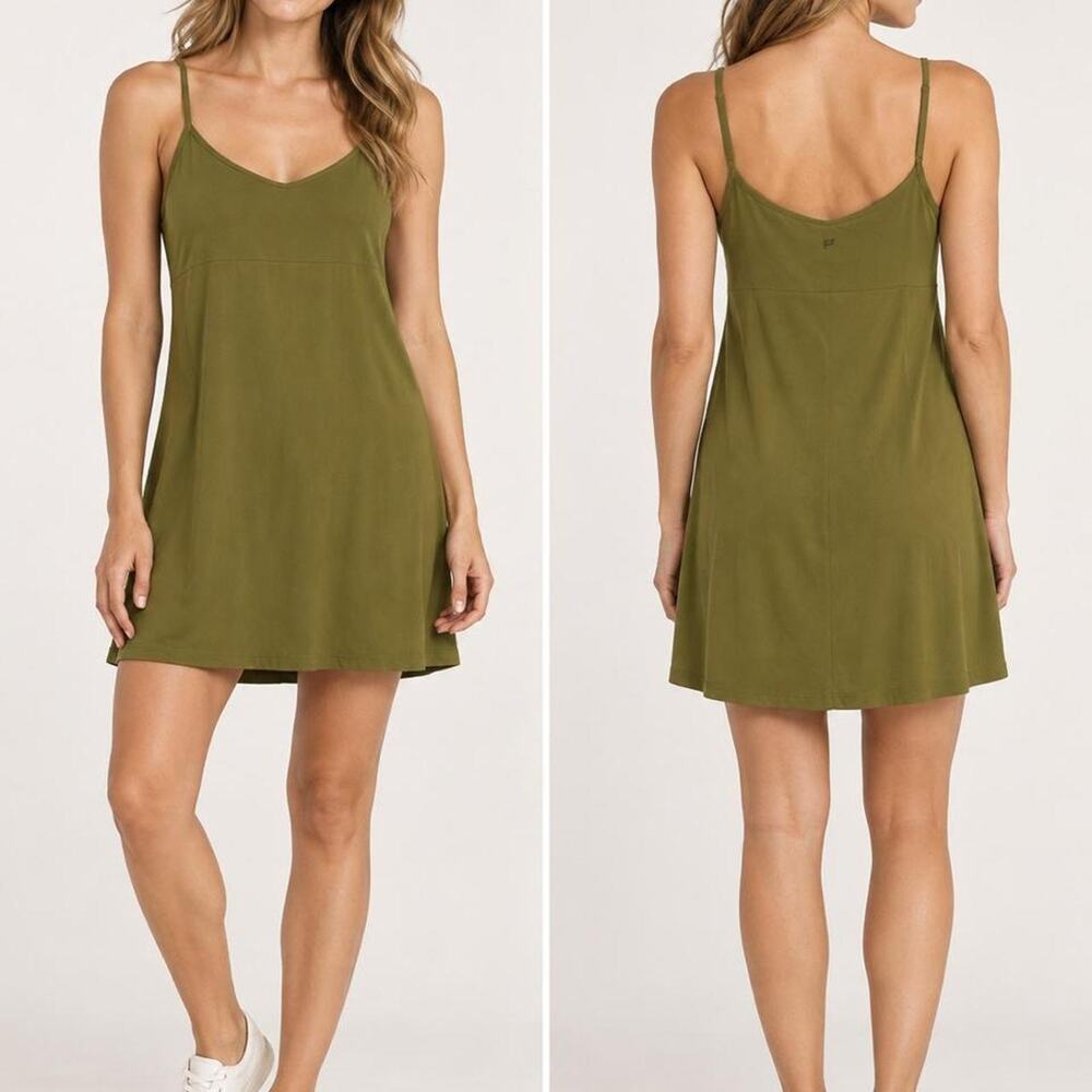 Fabletics olive green cami mini